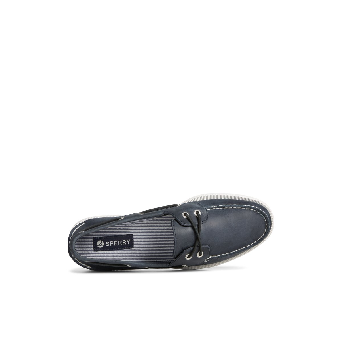 Authentic Original Cross Lace Boat Shoe Navy Men s Men Sperry US
